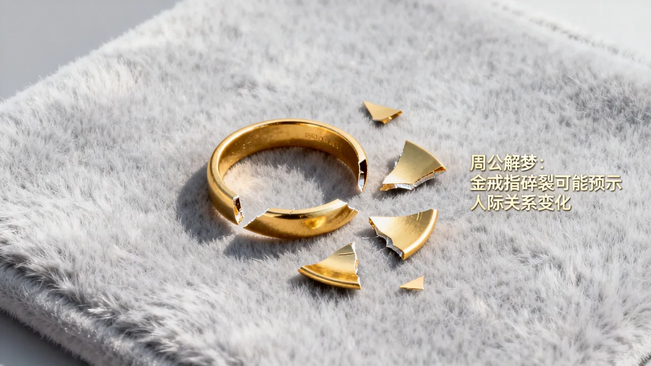 梦见金戒指碎了有什么预兆，周公解梦金戒指碎了预示什么？
