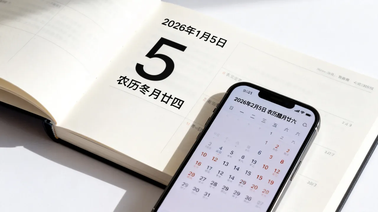 5号阴历几号，2026年阳历每月5号对应农历日期怎么查