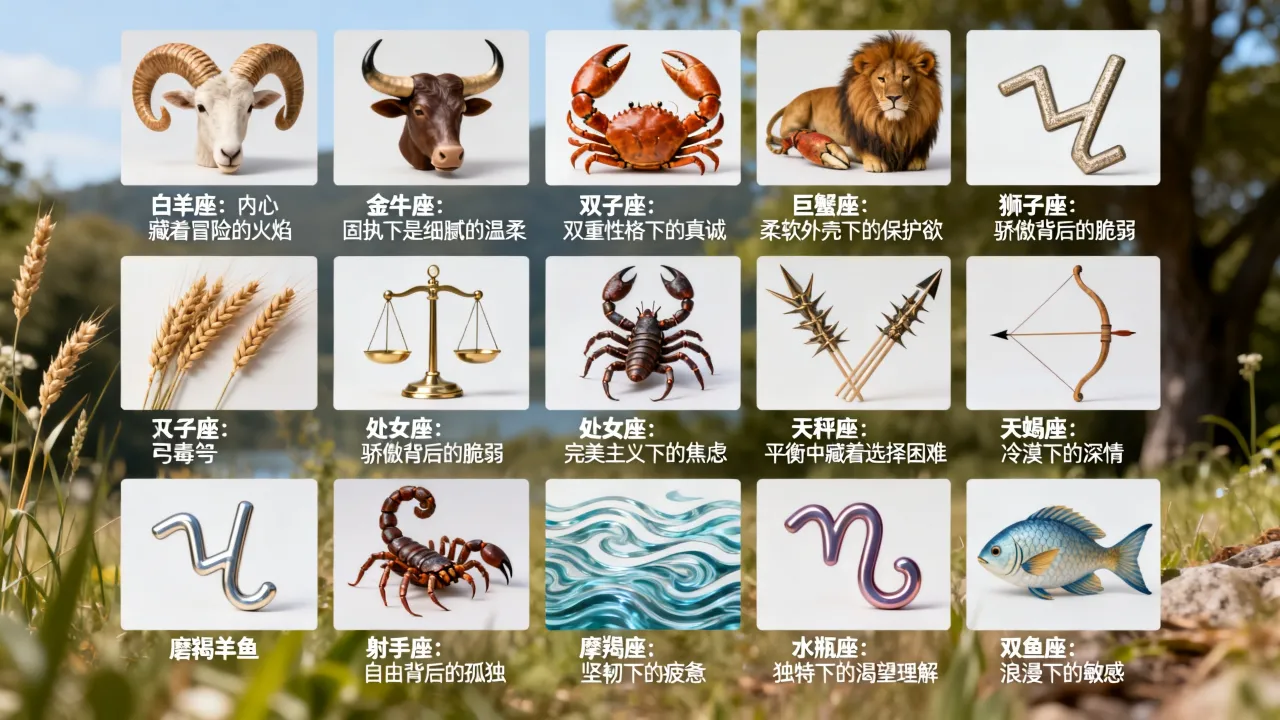 十二星座心底的秘密是什么，哪个星座最口是心非？