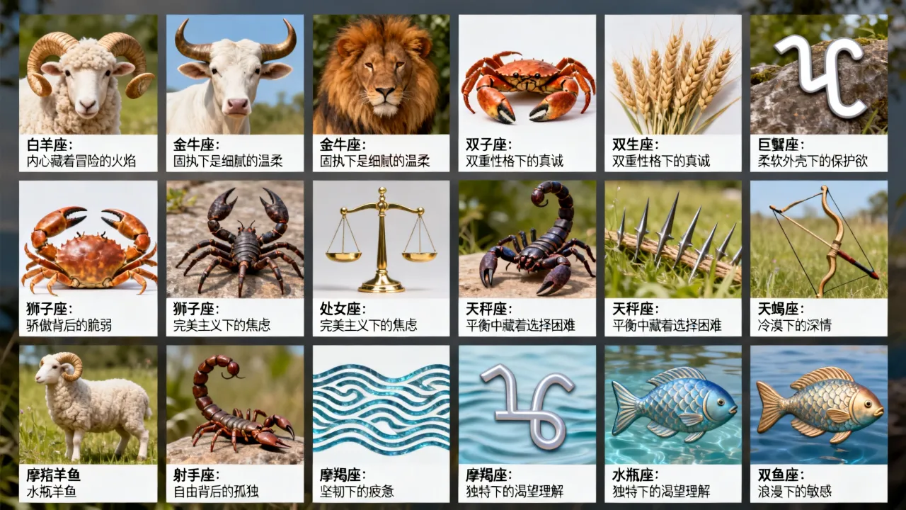 十二星座心底的秘密是什么，哪个星座最口是心非？