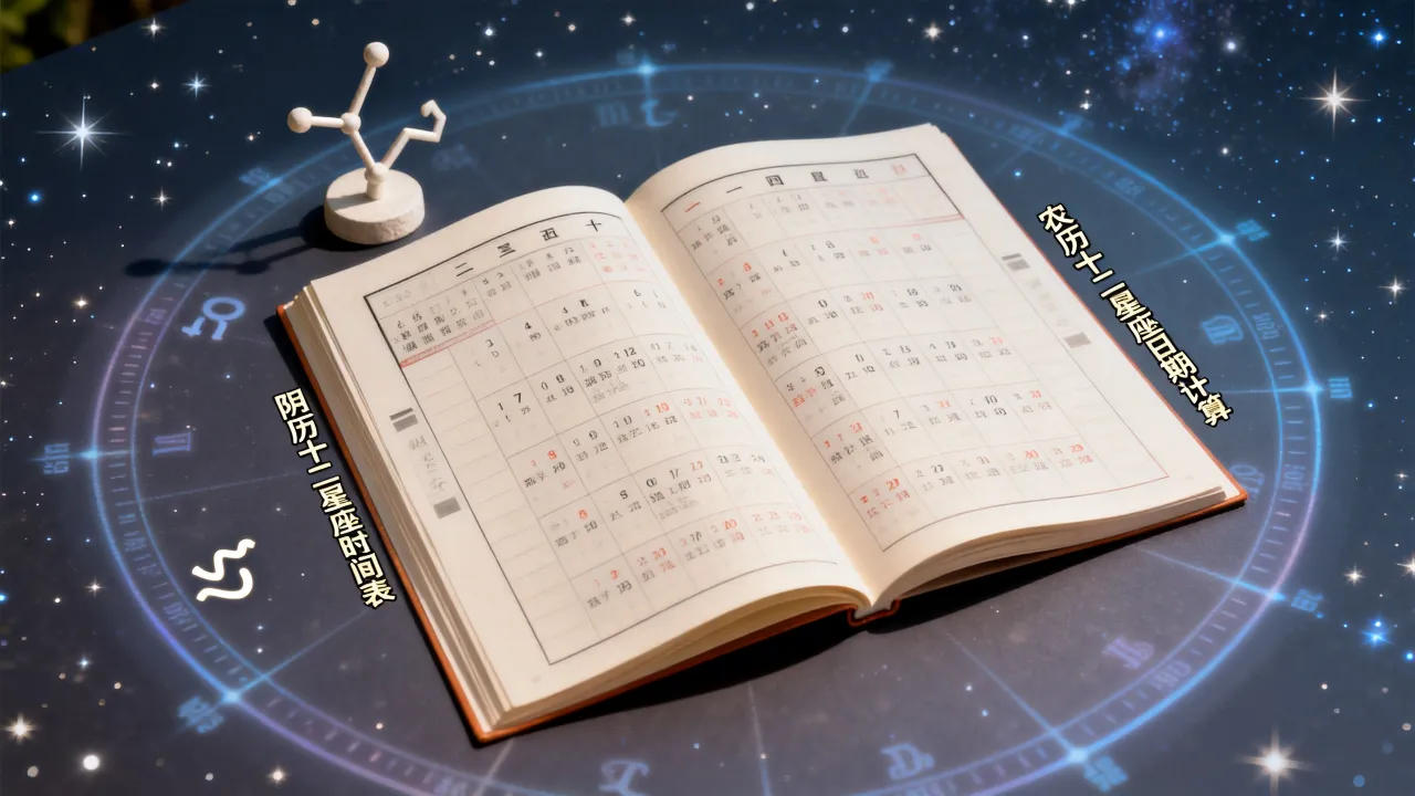 阴历十二星座时间表是什么?,农历十二星座日期怎么算? 阴历十二星座时间表是什么?,农历十二星座日期怎么算?
