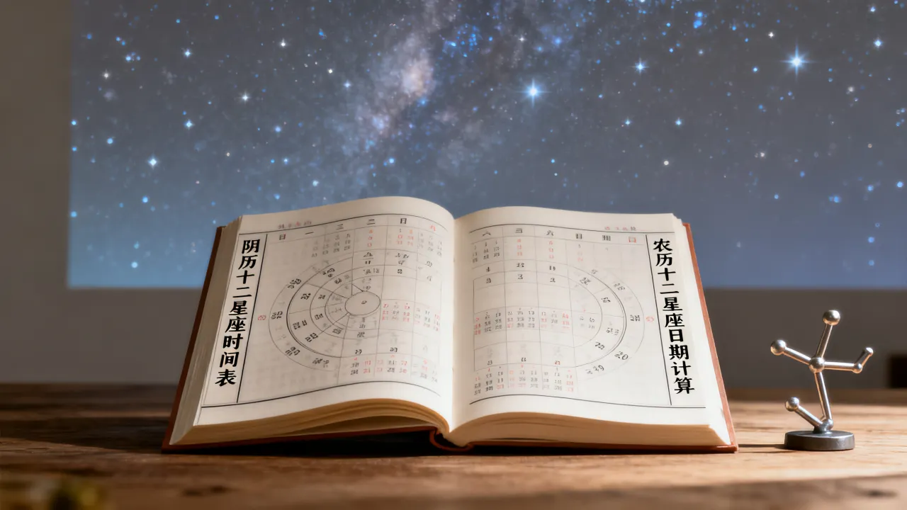 阴历十二星座时间表是什么？，农历十二星座日期怎么算？