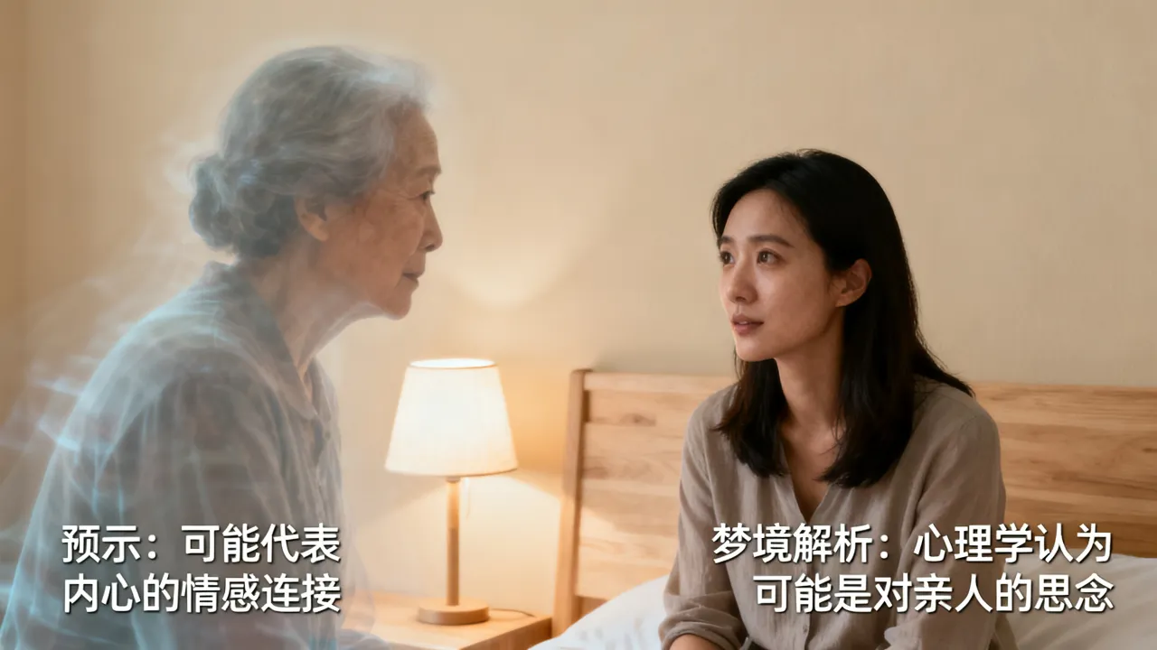 梦到与死去的人说话有什么含义，梦见和已故亲人交谈预示什么
