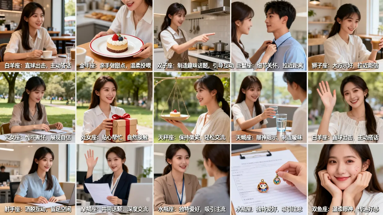 十二星座女怎么撩男生,十二星座女撩人技巧有哪些? 十二星座女怎么撩男生,十二星座女撩人技巧有哪些?