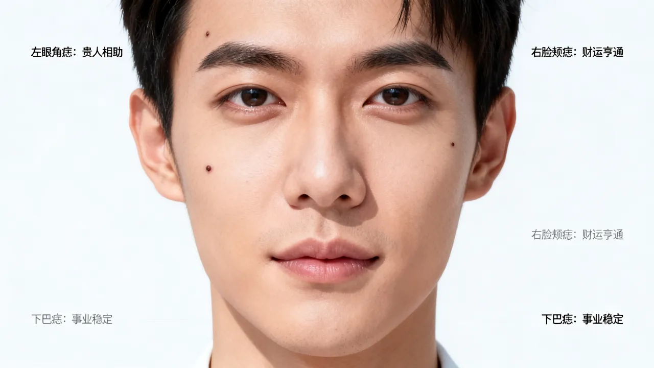 脸上痣的命运吉凶如何，脸上长痣的位置预示着什么？