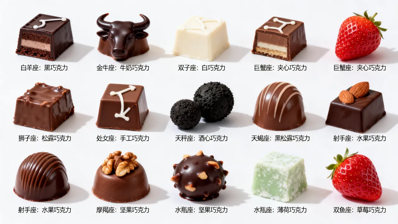 十二星座各代表哪种巧克力,星座巧克力对应表准不准? 十二星座各代表哪种巧克力,星座巧克力对应表准不准?