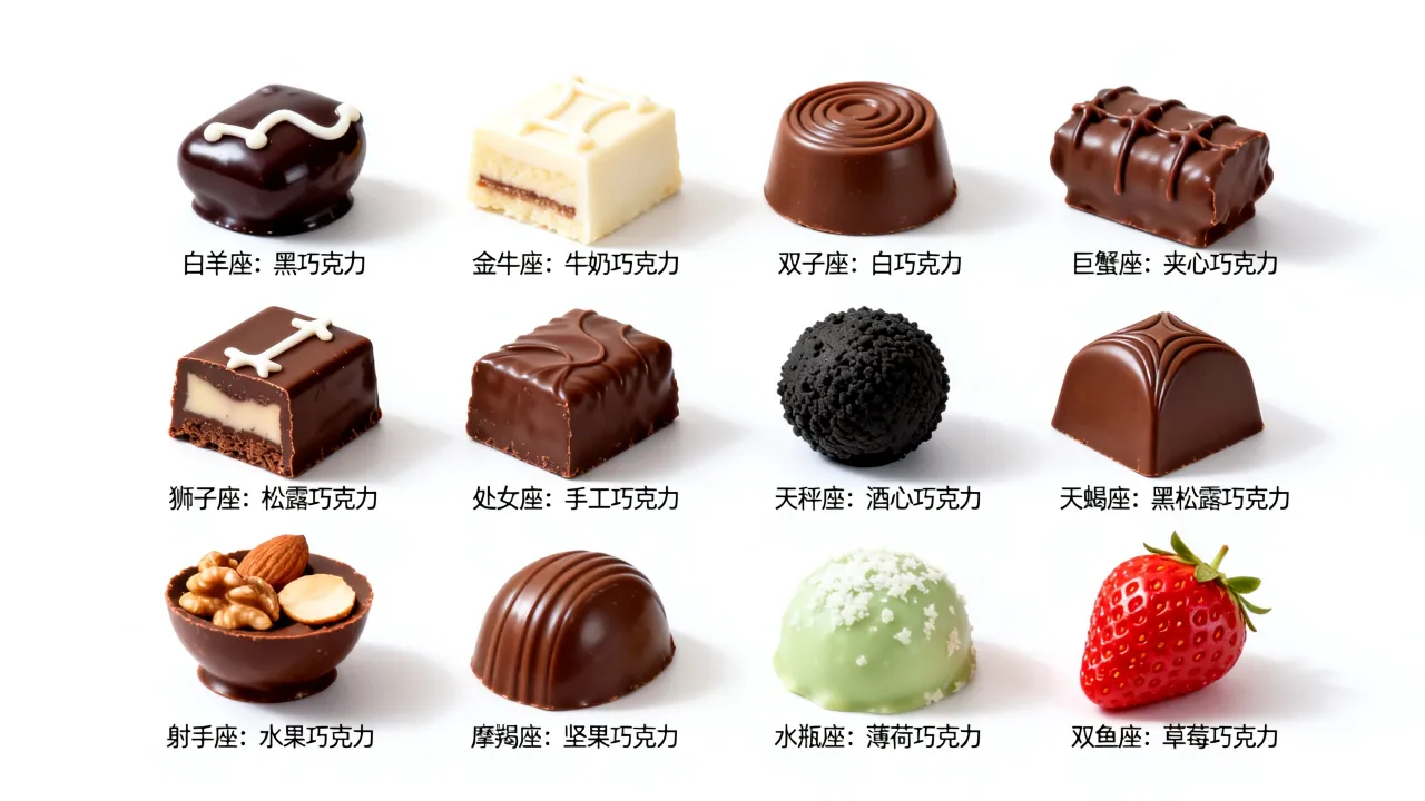 十二星座各代表哪种巧克力,星座巧克力对应表准不准? 十二星座各代表哪种巧克力,星座巧克力对应表准不准?