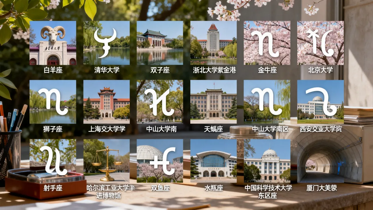 十二星座匹配大学哪个最准？看看你的星座适合哪所高校