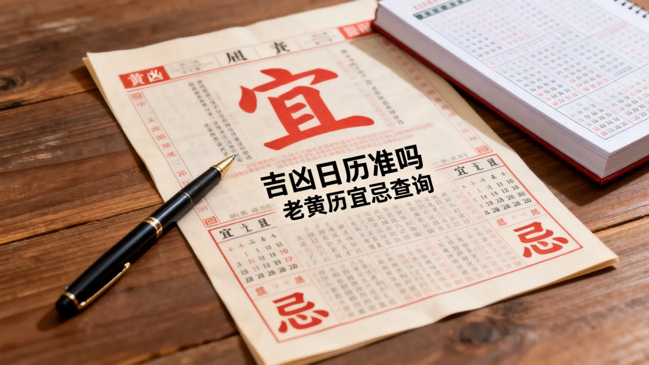 吉凶日历表准吗怎么看，老黄历宜忌查询靠谱吗