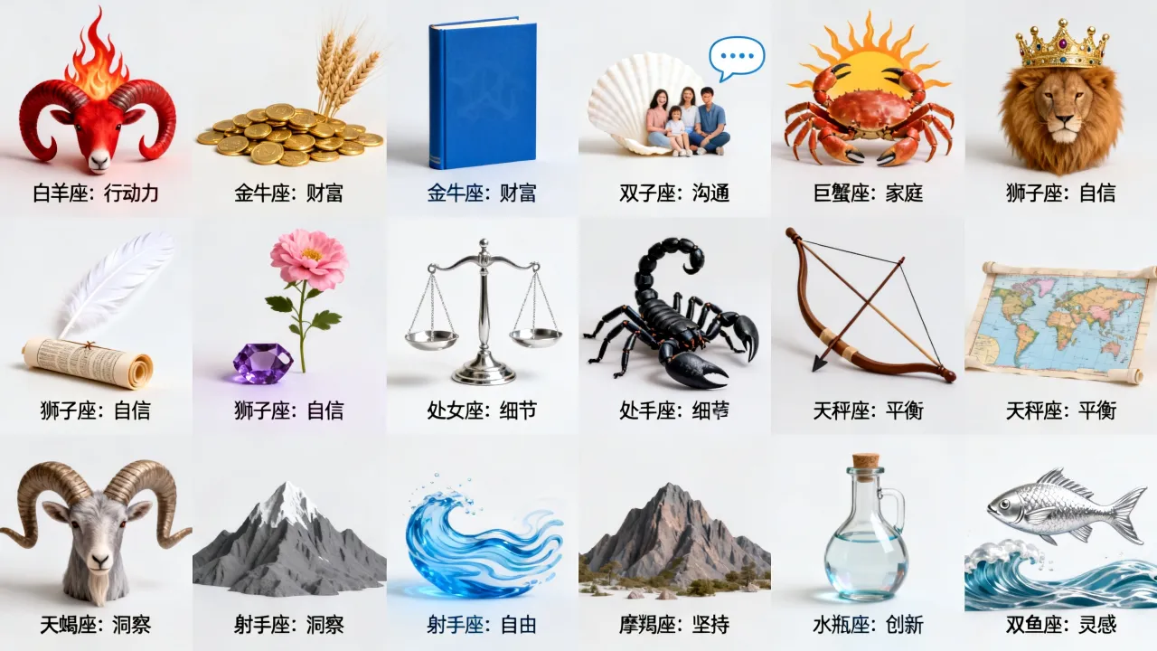 十二星座的收获是什么，如何把握星座好运？