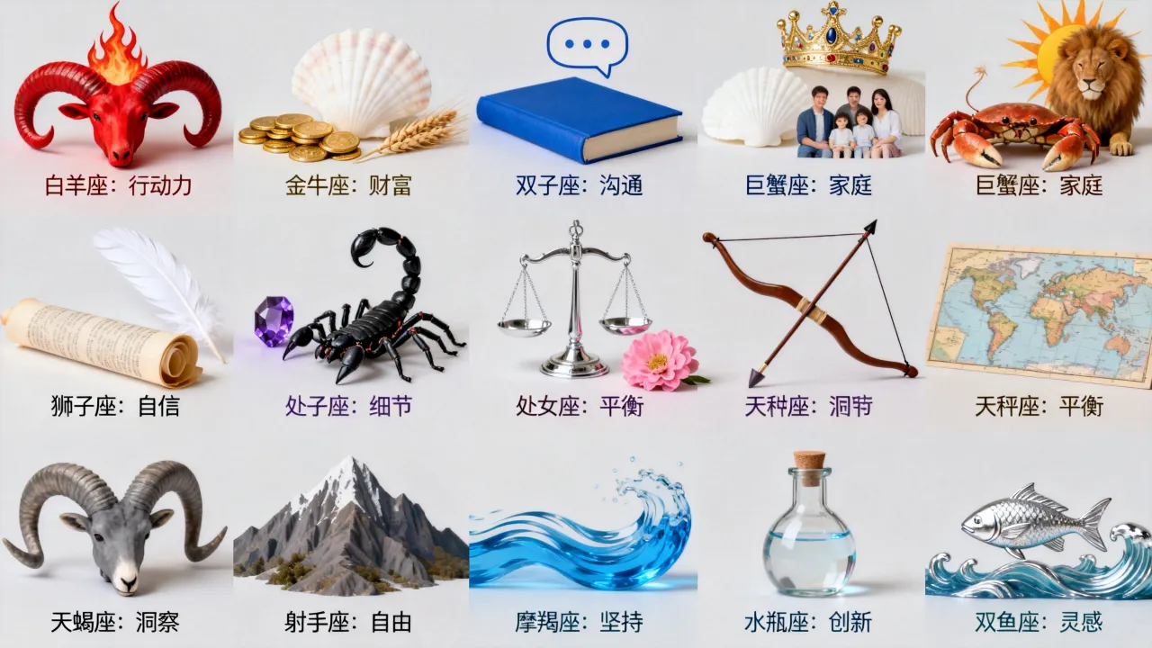 十二星座的收获是什么，如何把握星座好运？