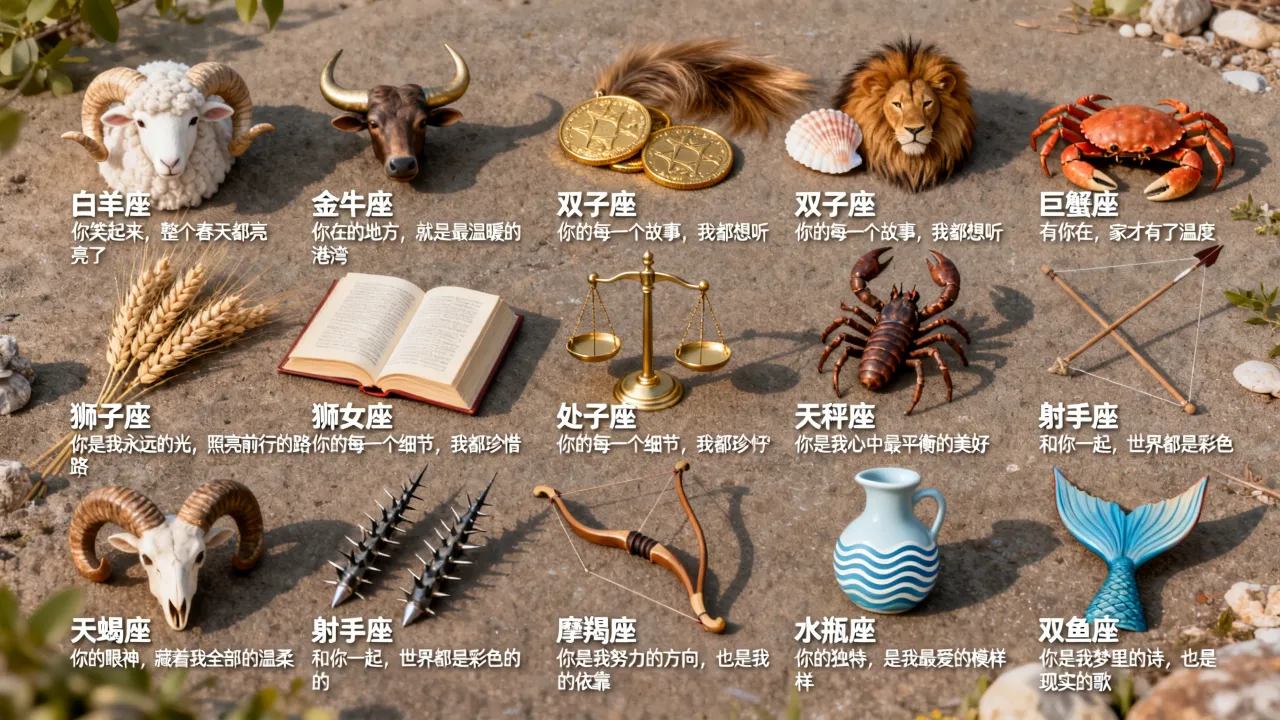 哪一句话能感动十二星座,一句话感动十二星座的暖心文案是什么 哪一句话能感动十二星座,一句话感动十二星座的暖心文案是什么