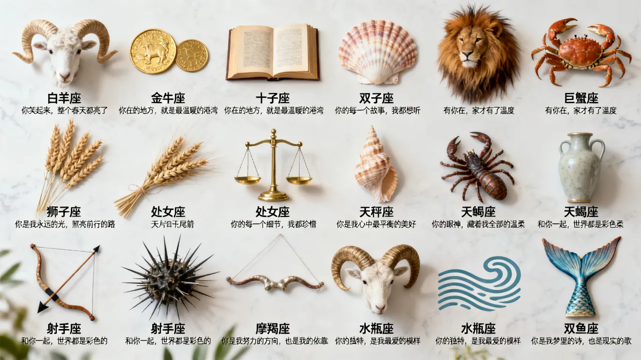 哪一句话能感动十二星座,一句话感动十二星座的暖心文案是什么 哪一句话能感动十二星座,一句话感动十二星座的暖心文案是什么