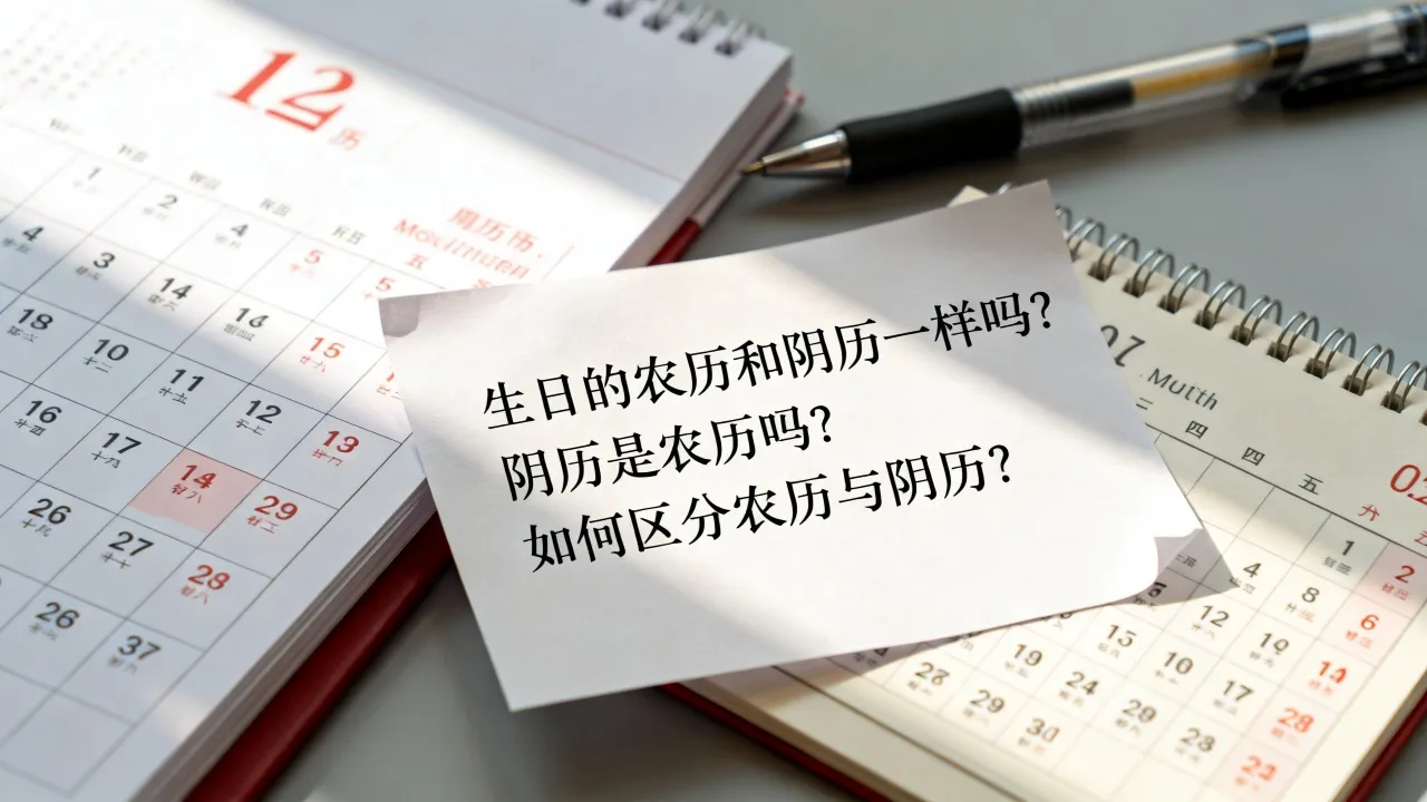 生日的农历和阴历一样吗,阴历是农历吗怎么区分 生日的农历和阴历一样吗,阴历是农历吗怎么区分