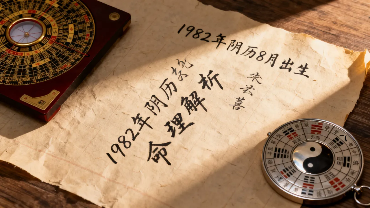 1982年阴历8月出生是什么命？命运如何解析