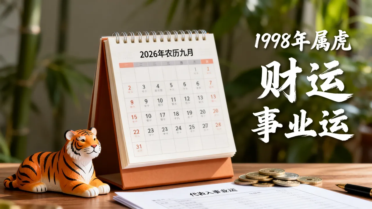 1998年属虎人2026年农历九月运势如何,属虎九月财运和事业运好吗? 1998年属虎人2026年农历九月运势如何,属虎九月财运和事业运好吗?