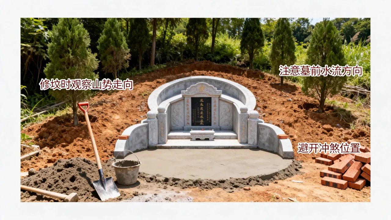 农村修坟墓怎么看吉凶,修坟时怎么判断风水吉凶 农村修坟墓怎么看吉凶,修坟时怎么判断风水吉凶