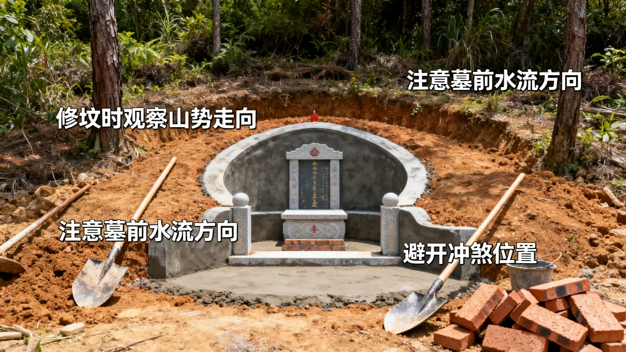 农村修坟墓怎么看吉凶,修坟时怎么判断风水吉凶 农村修坟墓怎么看吉凶,修坟时怎么判断风水吉凶