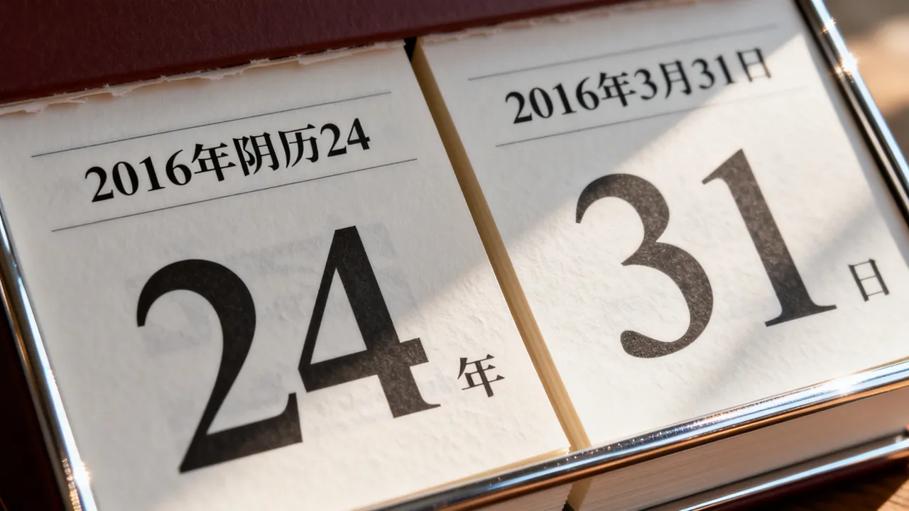 2016阴历24是几月几号,阳历是几号 2016阴历24是几月几号,阳历是几号