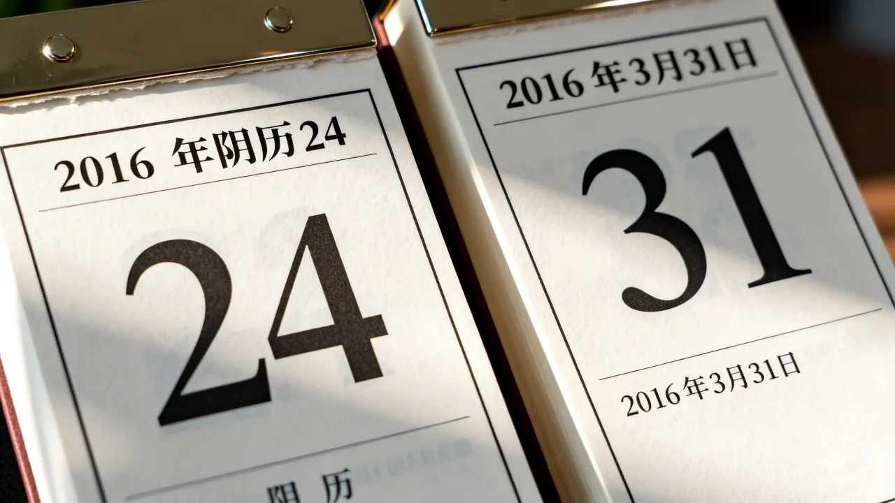 2016阴历24是几月几号,阳历是几号 2016阴历24是几月几号,阳历是几号
