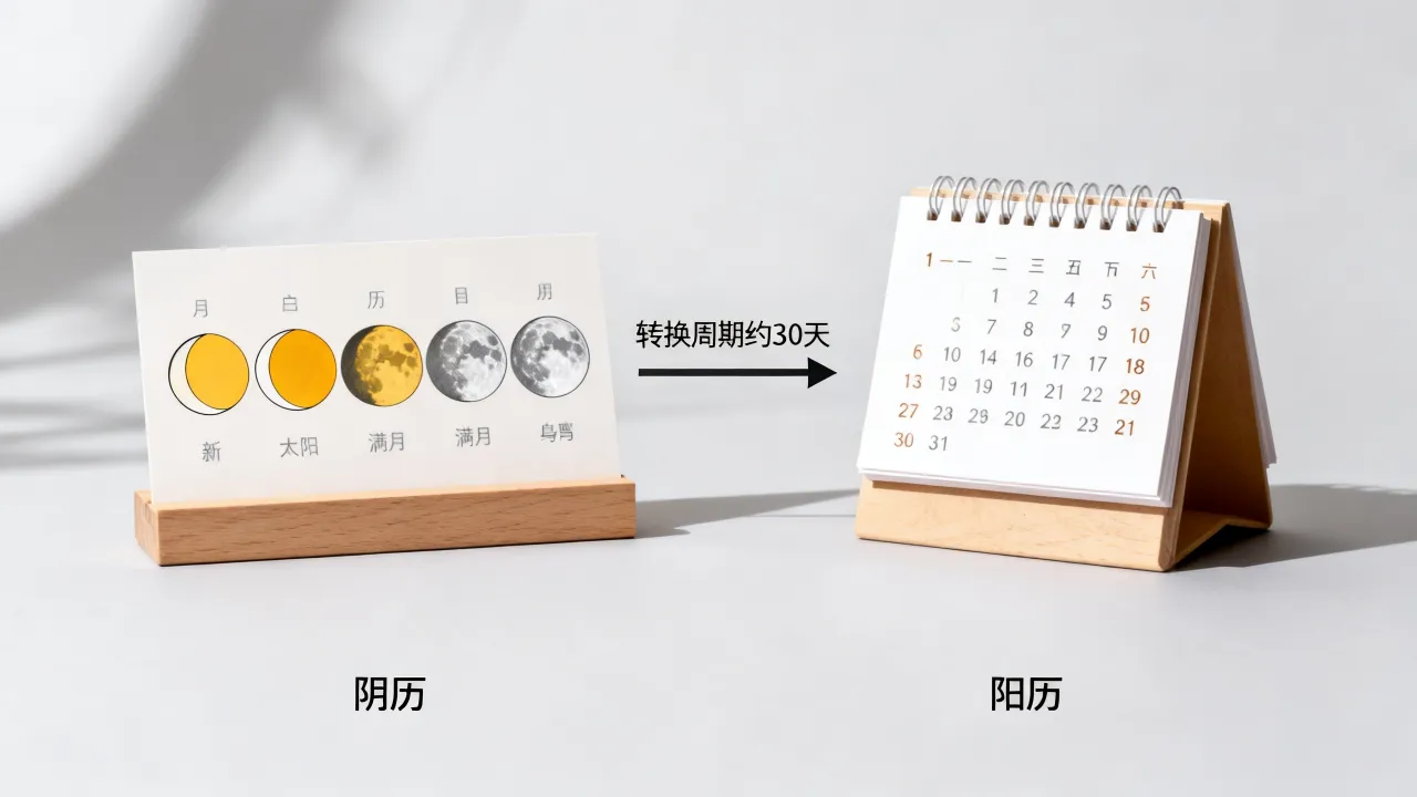 阴历和阳历差几天?阴历阳历转换周期要几天? 阴历和阳历差几天?阴历阳历转换周期要几天?