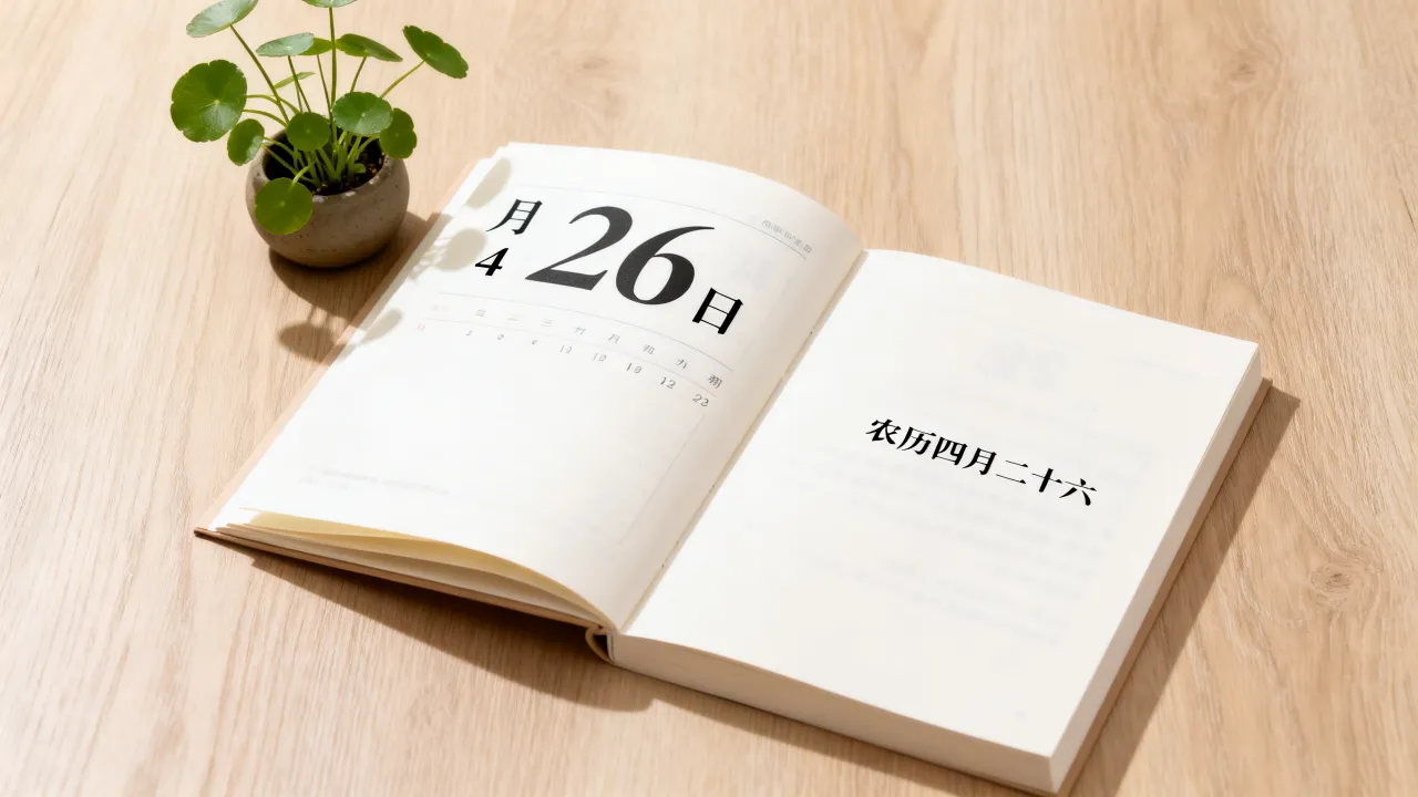 4月26日阴历是什么时候,农历四月二十六对应的公历日期是哪天 4月26日阴历是什么时候,农历四月二十六对应的公历日期是哪天