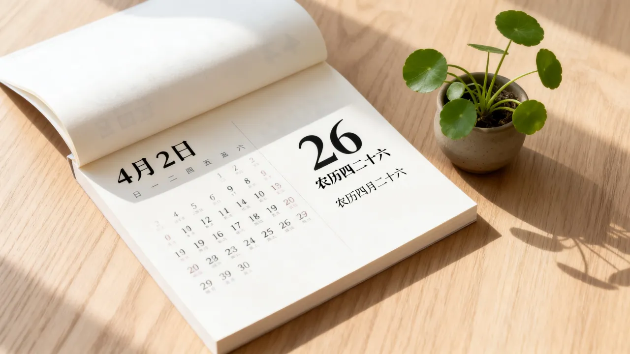4月26日阴历是什么时候,农历四月二十六对应的公历日期是哪天 4月26日阴历是什么时候,农历四月二十六对应的公历日期是哪天