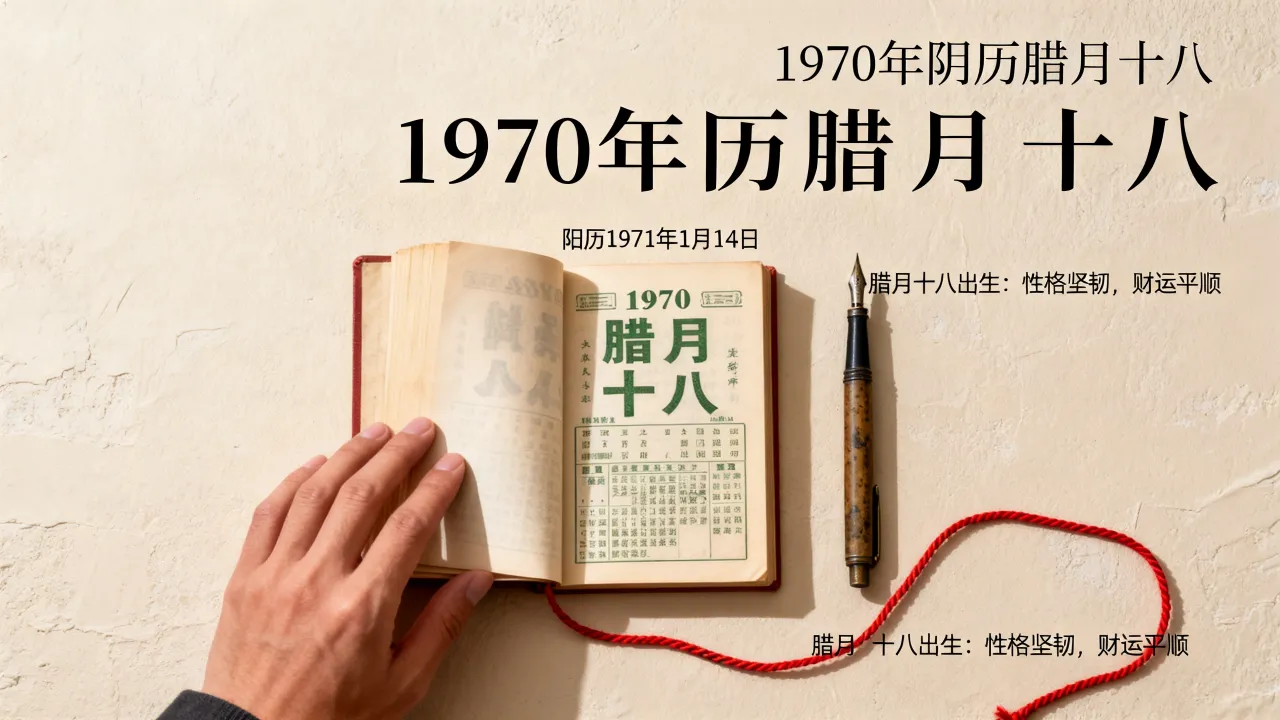 1970年阴历腊月十八是阳历几号,腊月十八出生的人命运如何 1970年阴历腊月十八是阳历几号,腊月十八出生的人命运如何