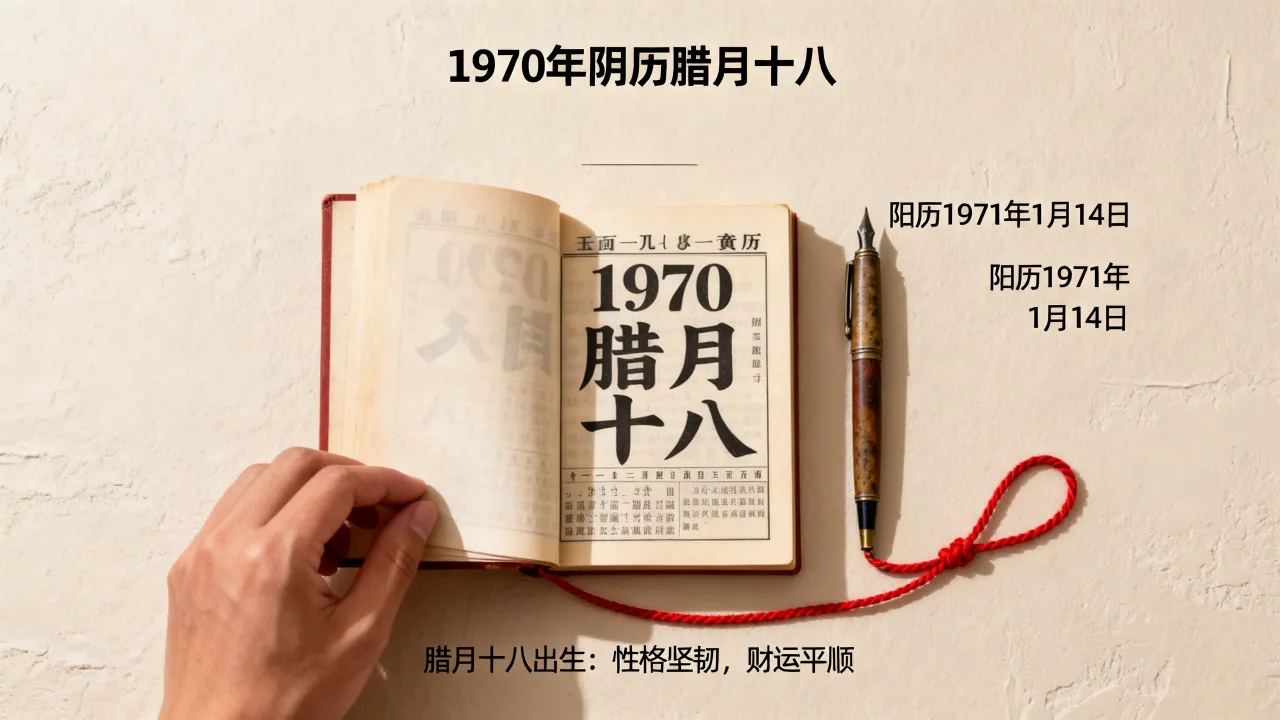 1970年阴历腊月十八是阳历几号,腊月十八出生的人命运如何 1970年阴历腊月十八是阳历几号,腊月十八出生的人命运如何