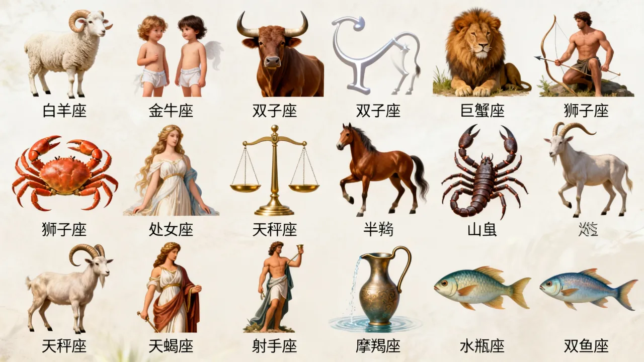 十二星座表示的动物是什么,十二星座分别代表什么动物? 十二星座表示的动物是什么,十二星座分别代表什么动物?