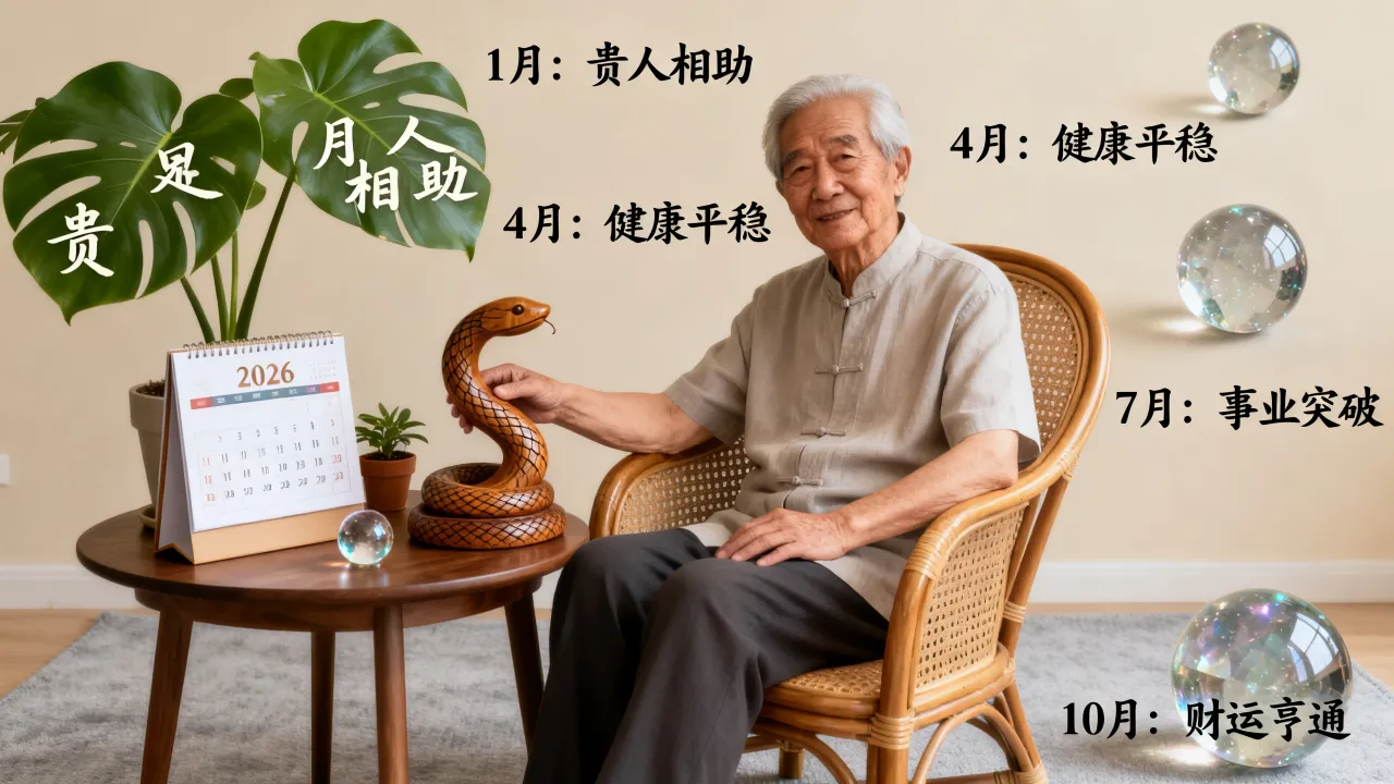 71岁生肖蛇2026年每月运势详解，生肖蛇2026年每月运势如何？