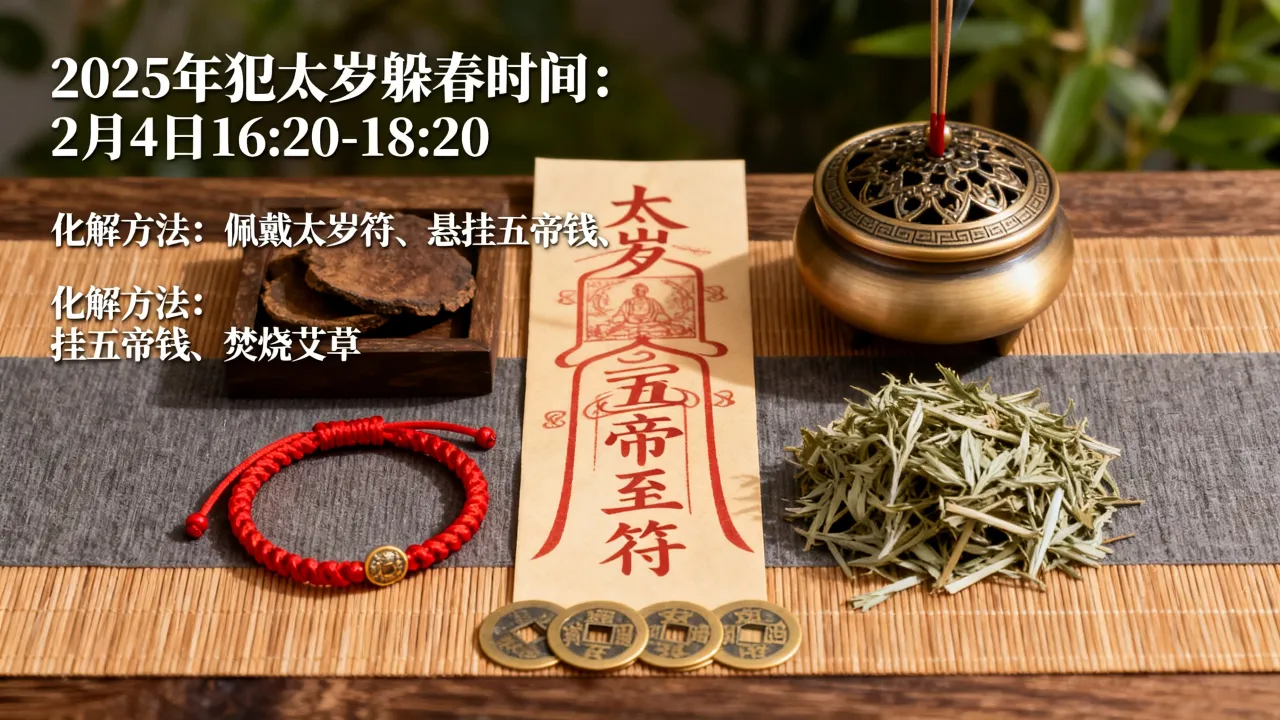 犯小太岁怎么化解吉凶,2025年犯太岁躲春最佳时间和方法 犯小太岁怎么化解吉凶,2025年犯太岁躲春最佳时间和方法