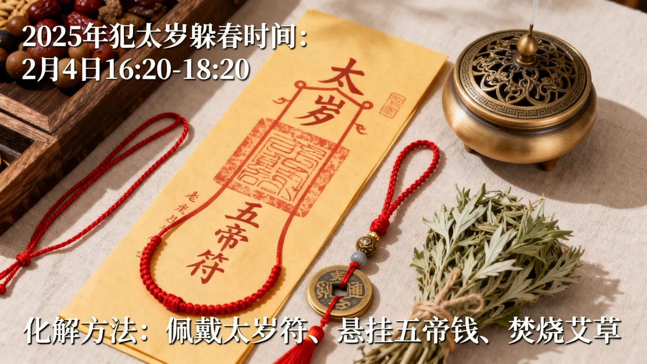 犯小太岁怎么化解吉凶,2025年犯太岁躲春最佳时间和方法 犯小太岁怎么化解吉凶,2025年犯太岁躲春最佳时间和方法