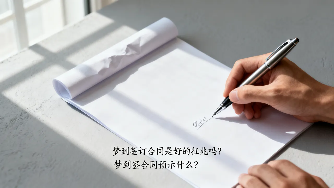 梦到签订合同是好的征兆吗,梦到签合同预示什么? 梦到签订合同是好的征兆吗,梦到签合同预示什么?