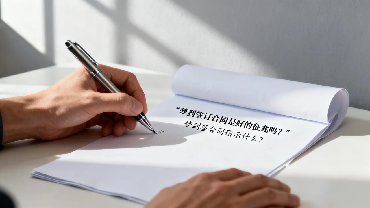 梦到签订合同是好的征兆吗,梦到签合同预示什么? 梦到签订合同是好的征兆吗,梦到签合同预示什么?