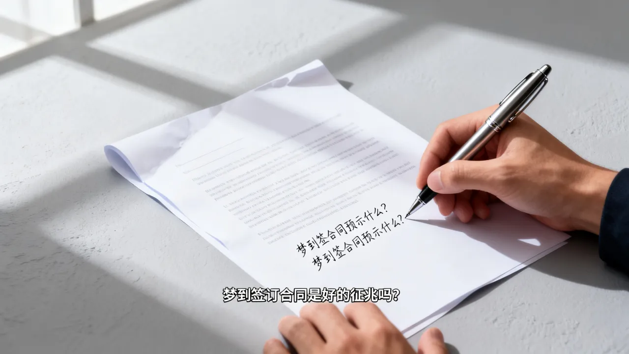 梦到签订合同是好的征兆吗,梦到签合同预示什么? 梦到签订合同是好的征兆吗,梦到签合同预示什么?