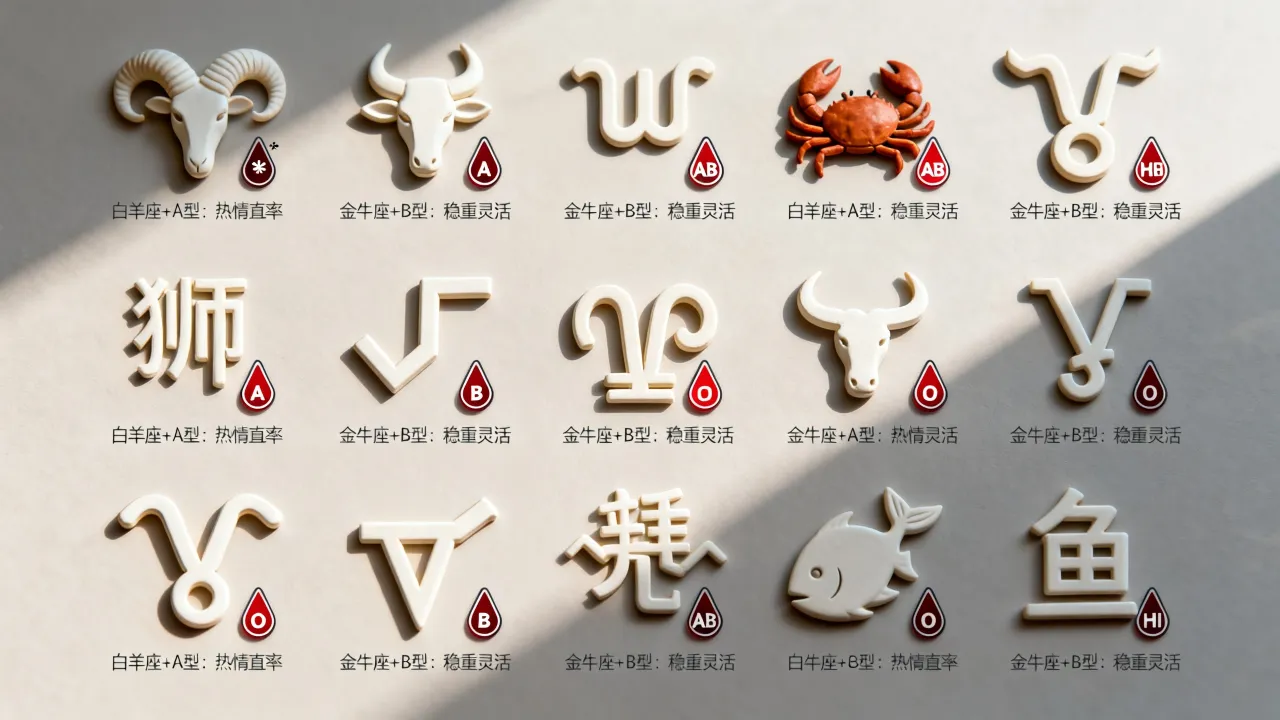 十二星座与血型性格是什么?血型星座配对准不准 十二星座与血型性格是什么?血型星座配对准不准