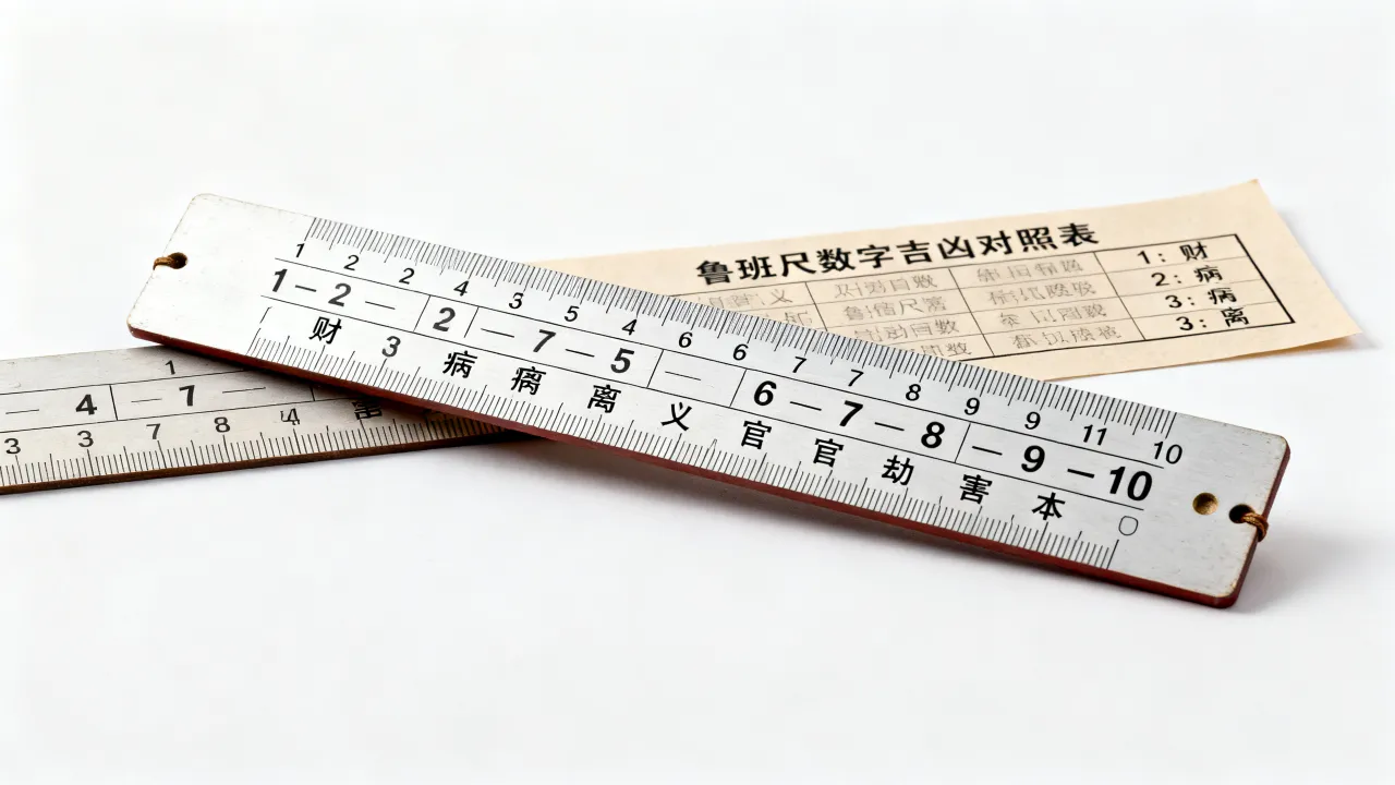 尺子数字吉凶怎么看，鲁班尺数字吉凶对照表怎么查