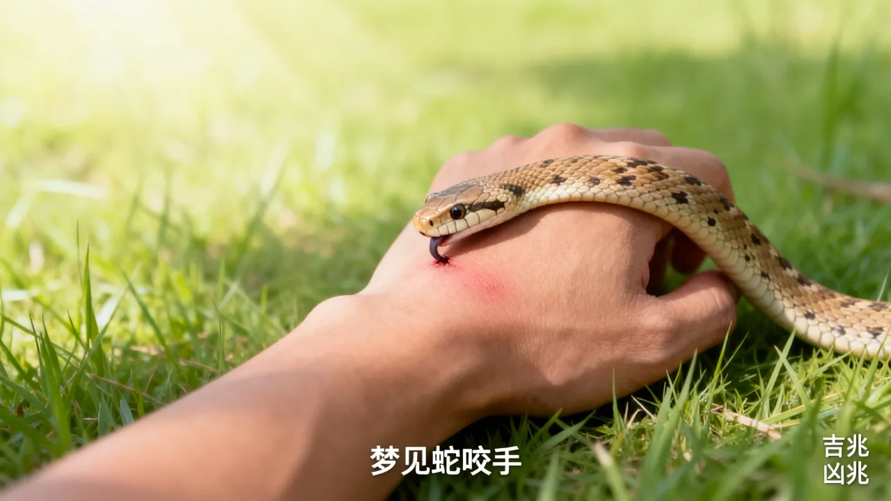 梦见蛇咬手是什么意思？做梦蛇咬手预兆好坏，周公解梦吉凶分析