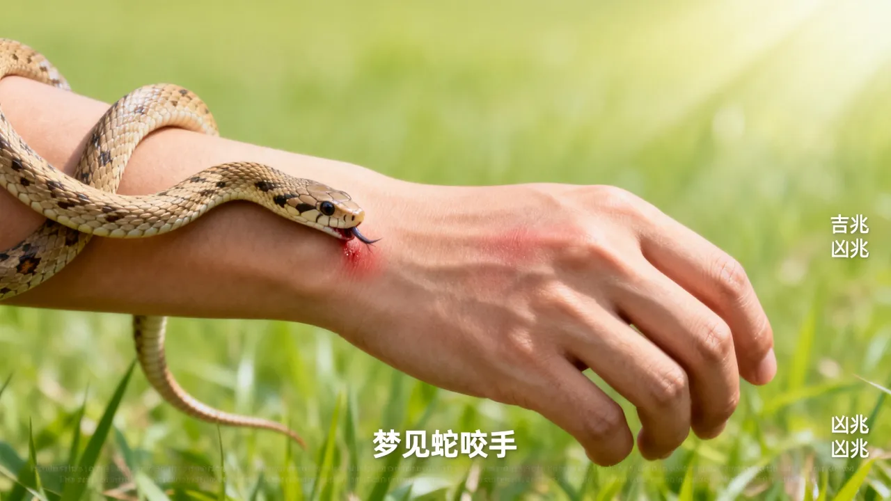 梦见蛇咬手是什么意思?做梦蛇咬手预兆好坏,周公解梦吉凶分析 梦见蛇咬手是什么意思?做梦蛇咬手预兆好坏,周公解梦吉凶分析