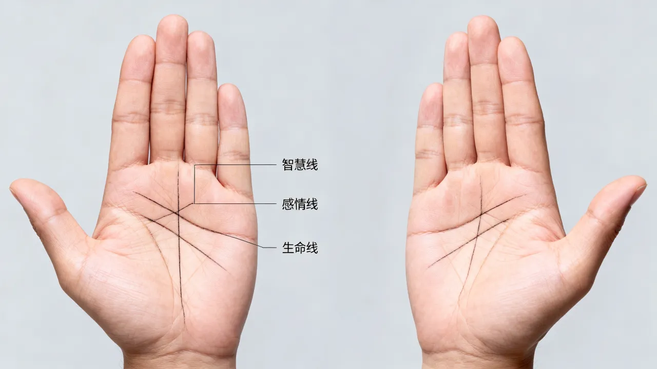 掌纹交叉线怎么看吉凶，掌纹交叉线代表什么命运
