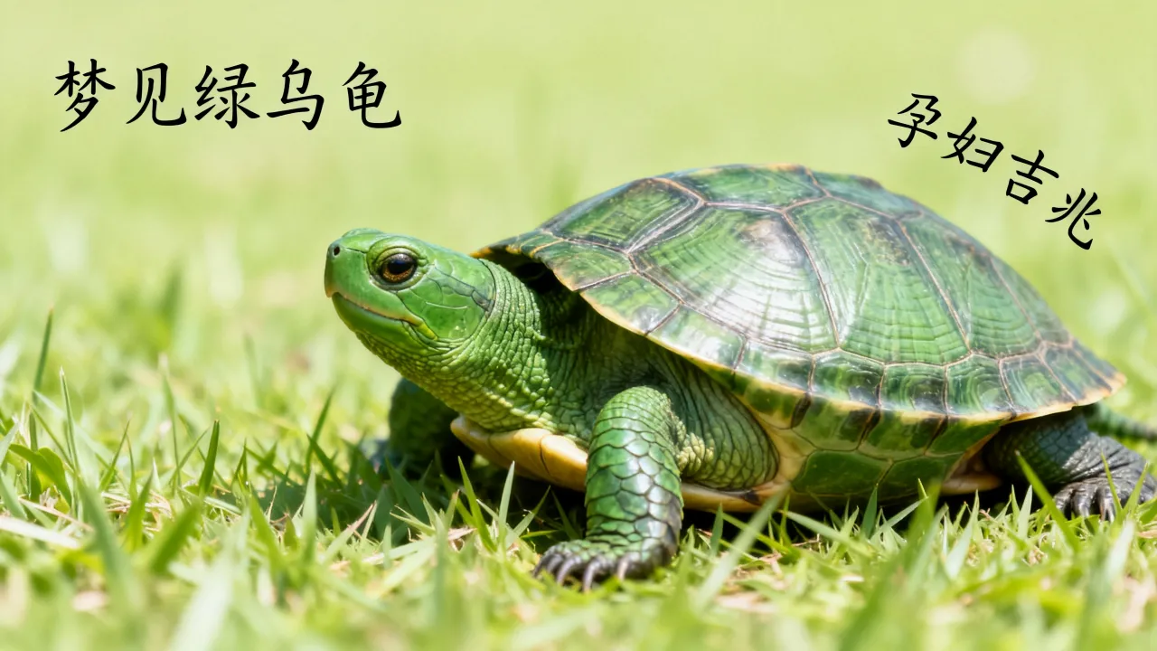 梦见绿色的乌龟好不好，孕妇梦见绿乌龟是吉兆吗