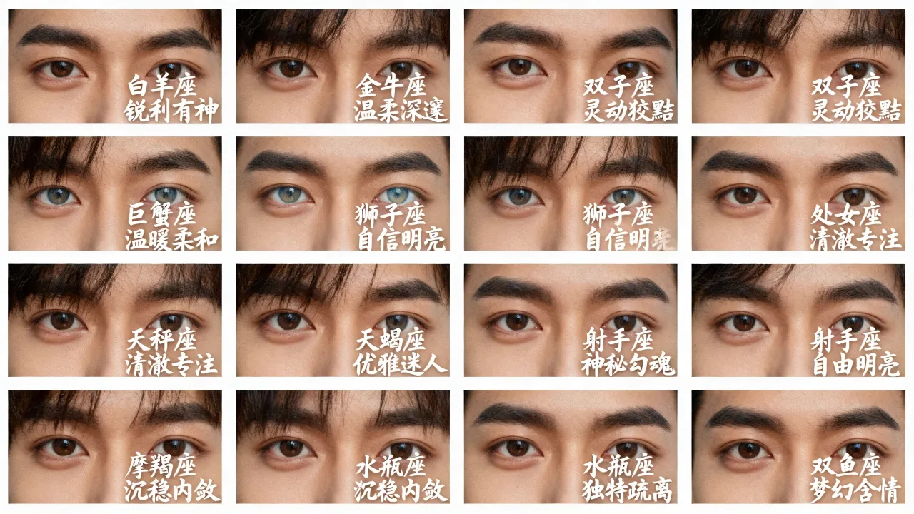 十二星座男谁的眼睛最迷人？最勾魂星座男眼睛大盘点
