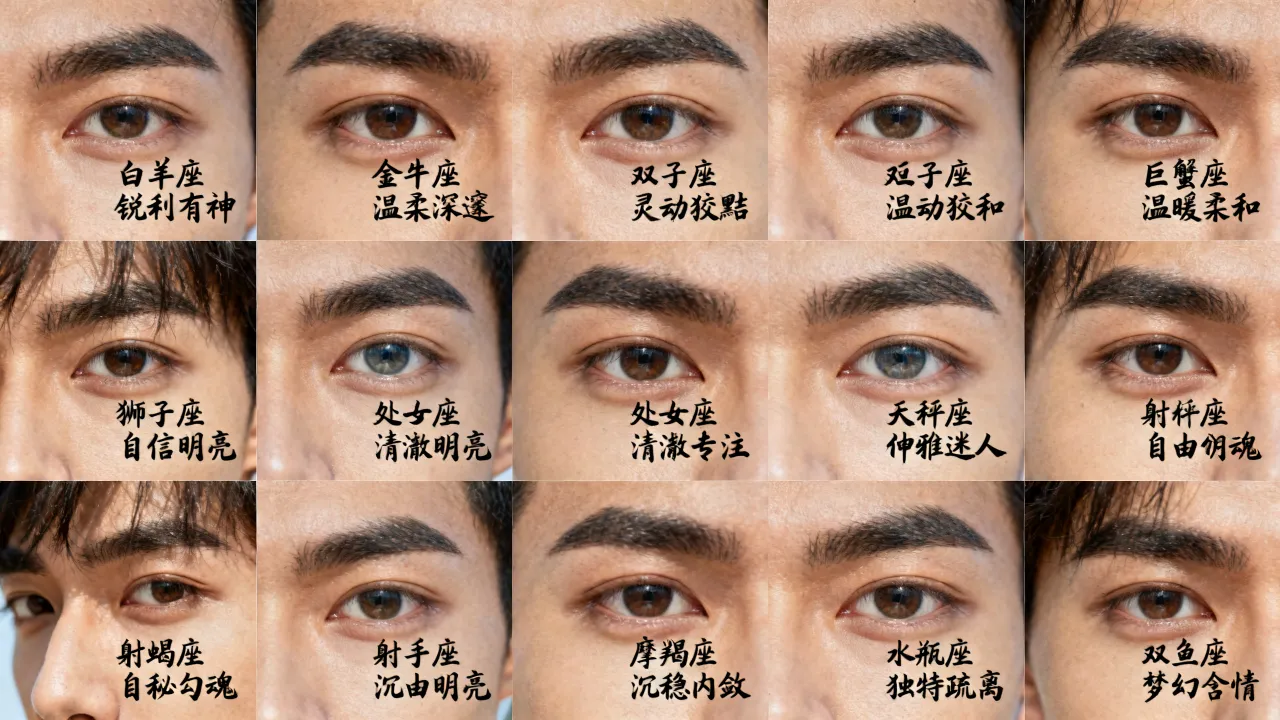 十二星座男谁的眼睛最迷人？最勾魂星座男眼睛大盘点