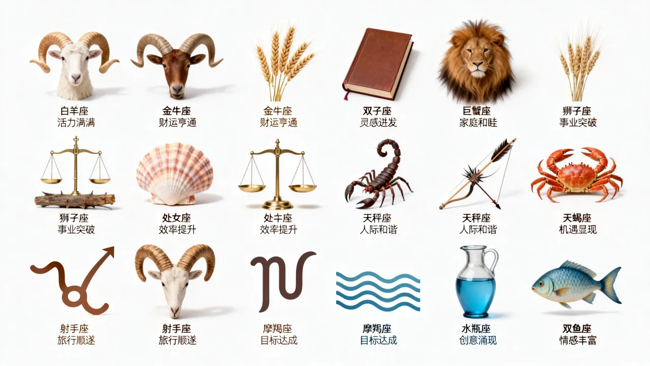 十二星座最新运势如何，十二星座2025年运势详解？