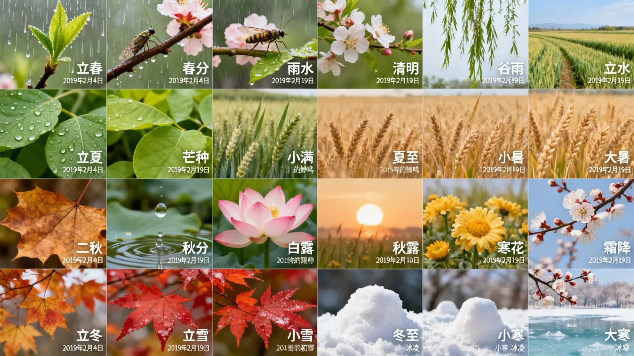 2019年阴历节气有哪些？具体时间表查询