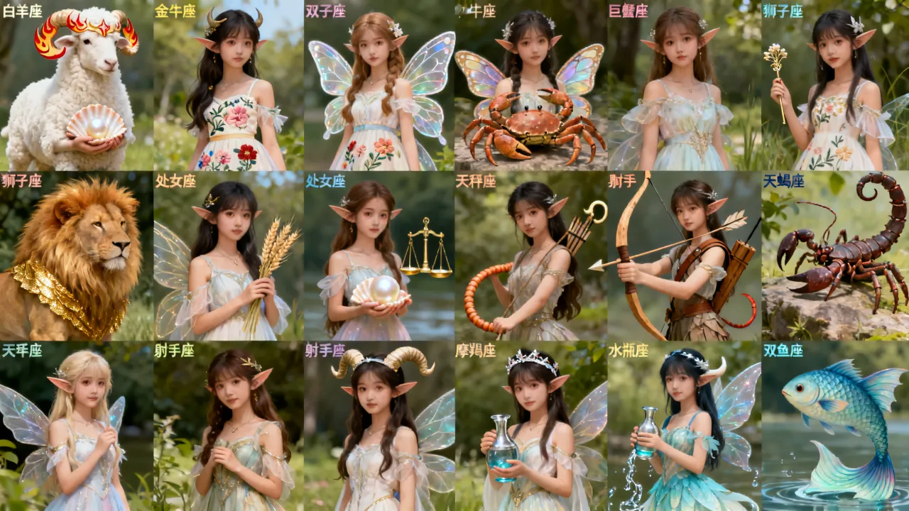 十二星座精灵少女谁最漂亮？十二星座精灵少女颜值排第几