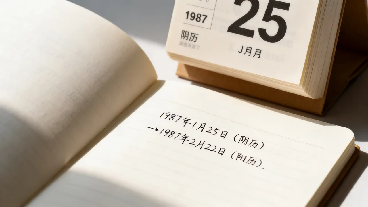 阴历1987年1月25是阳历几号？1987农历1月25公历查询