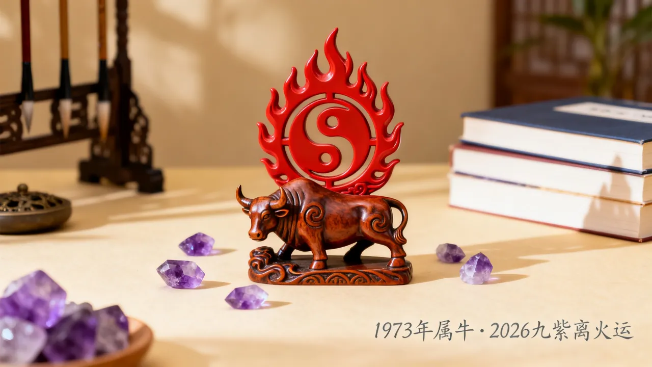 1973年属牛2026九紫离火运运势如何，会有什么影响？