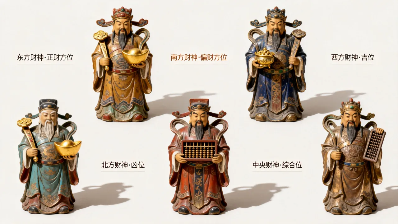 五方财神怎么区分吉凶？求正财偏财方位如何辨别吉凶